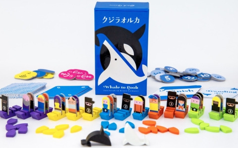 大海原で繰り広げられる“推理”と“賭け”のボードゲーム「クジラオルカ」がゲームマーケット2023春にて先行販売！