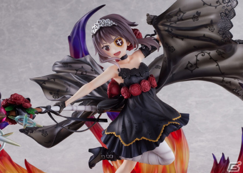 アニメ「この素晴らしい世界に祝福を！」よりめぐみんを漆黒の薔薇ドレスで1/7スケールフィギュア化！の画像10