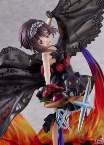 アニメ「この素晴らしい世界に祝福を！」よりめぐみんを漆黒の薔薇ドレスで1/7スケールフィギュア化！の画像12