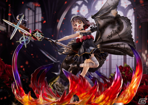 アニメ「この素晴らしい世界に祝福を！」よりめぐみんを漆黒の薔薇ドレスで1/7スケールフィギュア化！の画像4