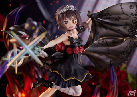 アニメ「この素晴らしい世界に祝福を！」よりめぐみんを漆黒の薔薇