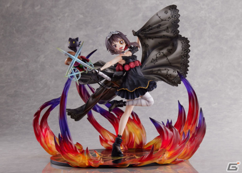 アニメ「この素晴らしい世界に祝福を！」よりめぐみんを漆黒の薔薇ドレスで1/7スケールフィギュア化！の画像6