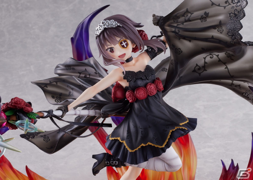 【めぐみん】漆黒の薔薇ドレスver. 1/7スケールフィギュア Amazon.co.jp: めぐみん 漆黒の薔薇ドレス ver. 1/7 F:NEX 専用