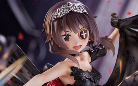 アニメ「この素晴らしい世界に祝福を！」よりめぐみんを漆黒の薔薇ドレスで1/7スケールフィギュア化！