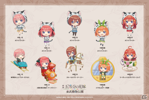 映画「五等分の花嫁」と「東武動物公園」のコラボイベント「映画『五等分の花嫁』×東武動物公園」の詳細が公開！の画像2