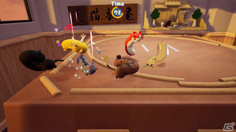 「Nyaaaanvy」のSwitch版が配信決定！ネコっぽい生き物が繰り広げる大乱闘尻相撲アクションの画像4