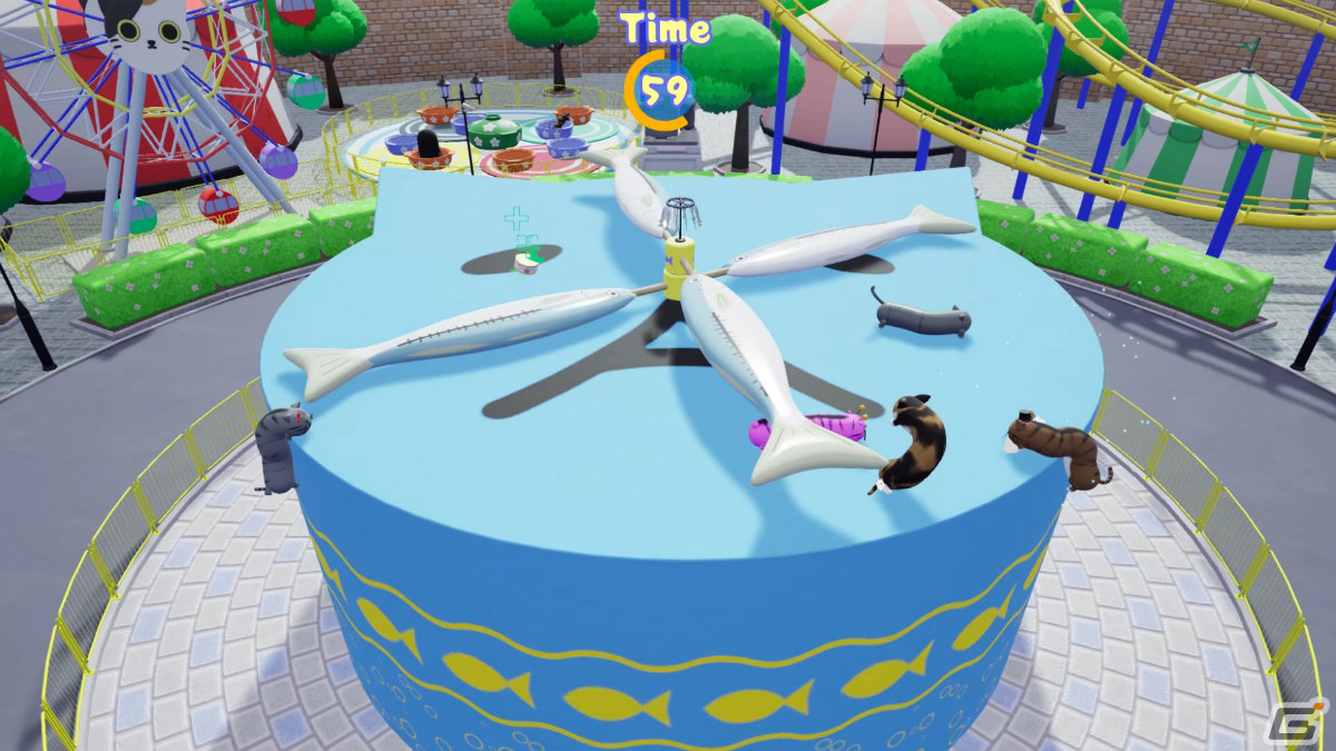 「Nyaaaanvy」のSwitch版が配信決定！ネコっぽい生き物が繰り広げる大乱闘尻相撲アクションの画像3