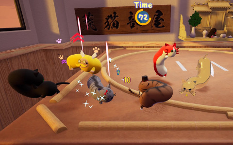 Nyaaaanvy」のSwitch版が配信決定！ネコっぽい生き物が繰り広げる大