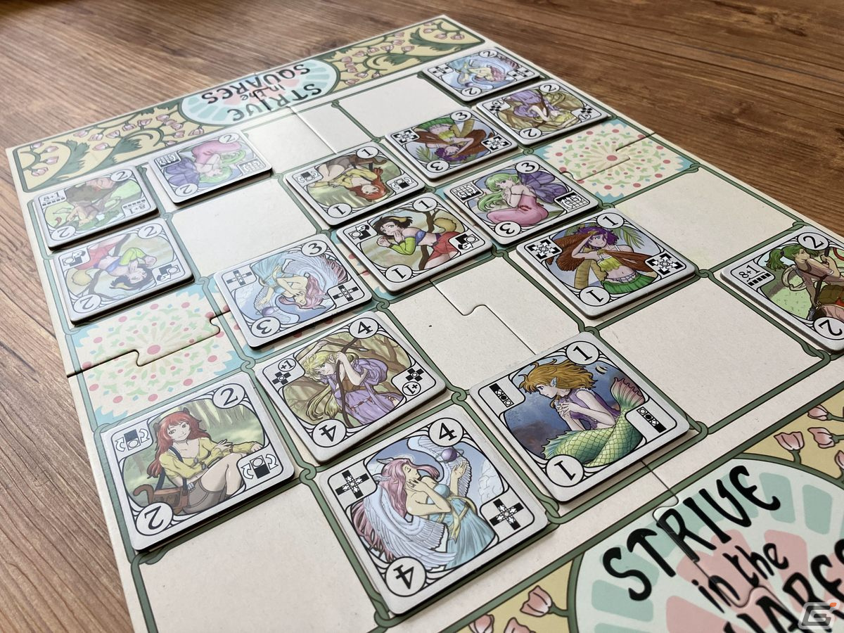 2人用対戦ボードゲーム「STRIVE in the SQUARES」がゲームマーケット2023春に出展！デッキ構築×アブストラクトで熱い頭脳戦を楽しめるの画像2