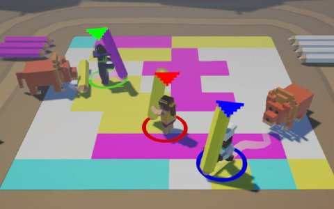 最大4人での協力プレイと対戦プレイが可能なパーティーゲーム「カラーブレイカーズ みんなでペイントバトル」が配信開始！