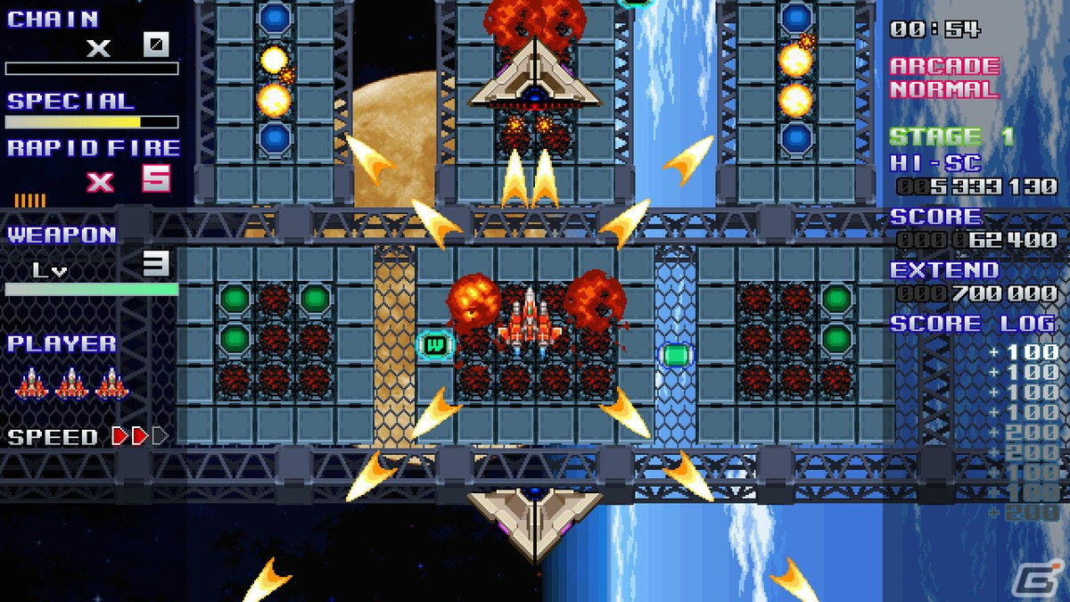 高橋名人が監修する“連射”が楽しい新作STG「スターガニアン」が5月25日にSwitchで配信決定！の画像10