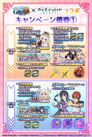 「グランドサマナーズ」プリズマ☆イリヤコラボが開催！コラボ召喚100連以上無料のキャンペーンも実施の画像13