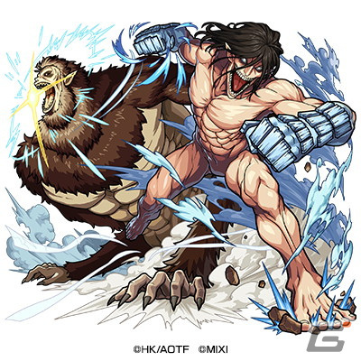 「モンスターストライク」×アニメ「進撃の巨人」コラボ第2弾が5月1日スタート！エレン、ミカサ、リヴァイが獣神化・改にの画像18