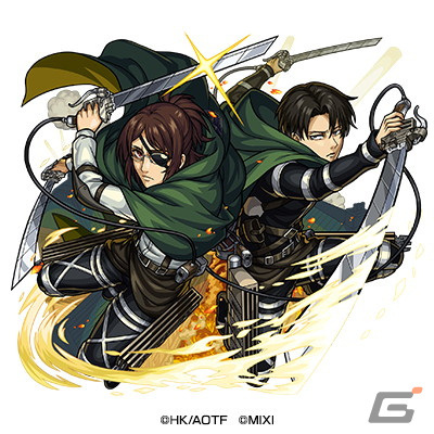 「モンスターストライク」×アニメ「進撃の巨人」コラボ第2弾が5月1日スタート！エレン、ミカサ、リヴァイが獣神化・改にの画像8
