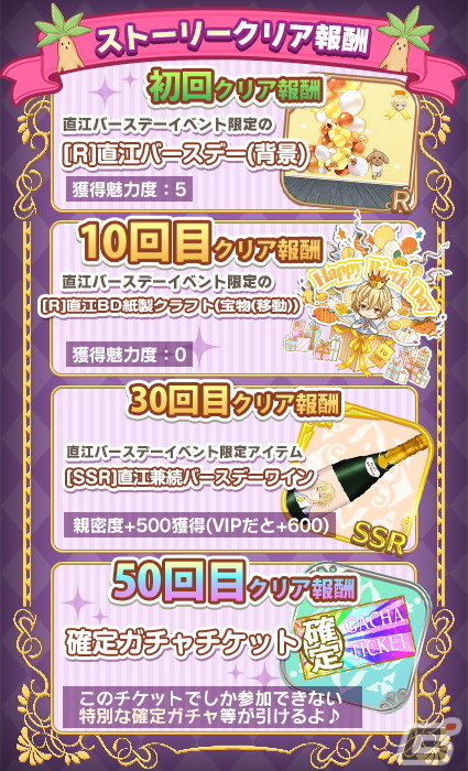 「恋下統一～戦国ホスト～」直江兼続の誕生日5月12日を記念したイベント「直江バースデー」が開催―直江バースデーストーリーが追加の画像2