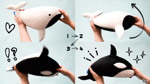 「クジラオルカ リバーシブルぬいぐるみ」がボードゲームと同日の5月26日に発売！の画像2