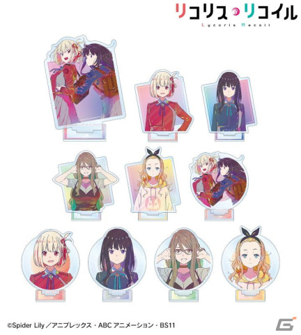 TVアニメ「リコリス・リコイル」よりトレーディング Ani-Art clear label アクリルスタンドなどがAMNIBUSで登場！の画像2