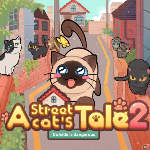「のらねこものがたり2」がSwitch/Steamで2023年に発売！飼いネコ“シナモン”の家に帰るための冒険を描いたADVの画像1