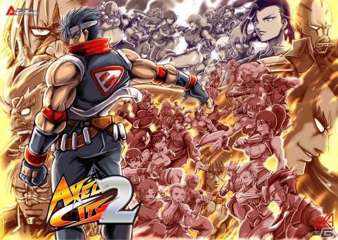 2D対戦格闘ゲーム「AXEL CITY 2」のロケテストが5月10日より実施！さまざまな因縁を持つ全40キャラクターが使用可能にの画像1