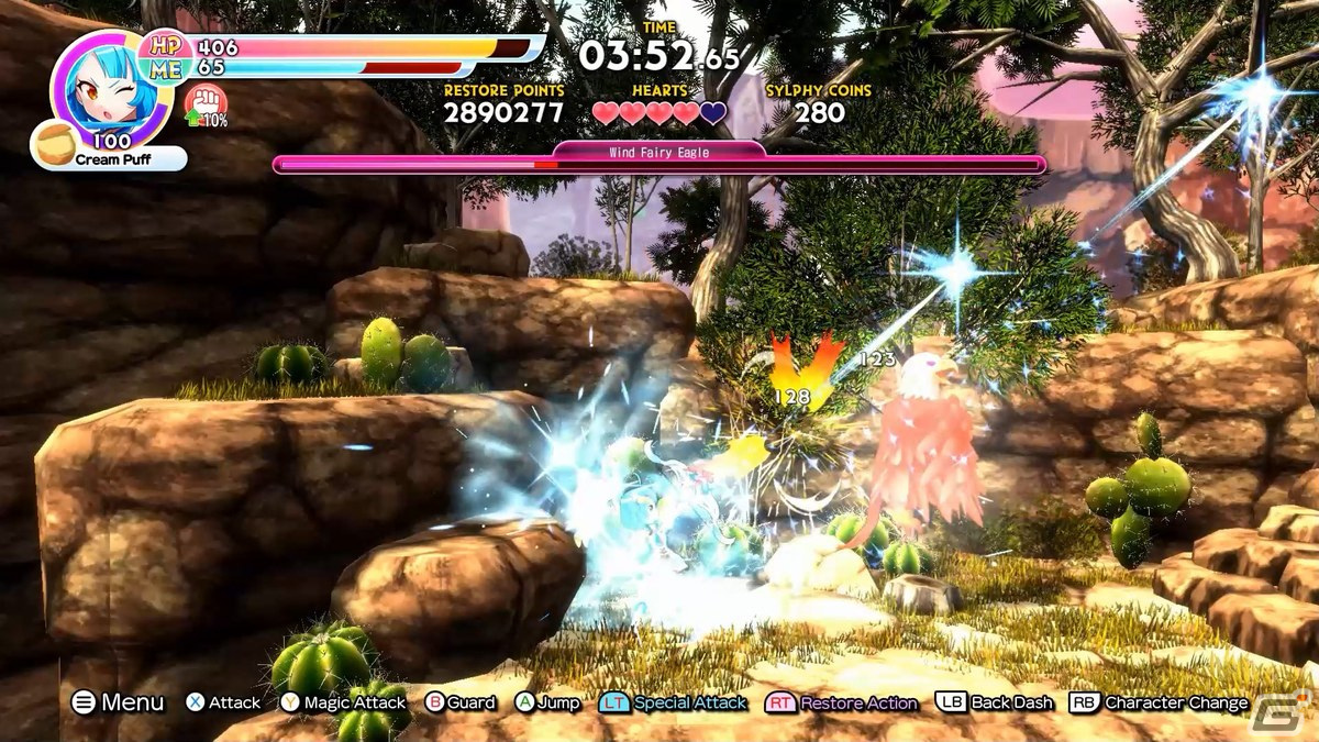 「爆裂！スイーツランド」がSteamで近日配信！魔法少女がコンボを決めて敵をぶっ飛ばす爽快横スクロールACTの画像7