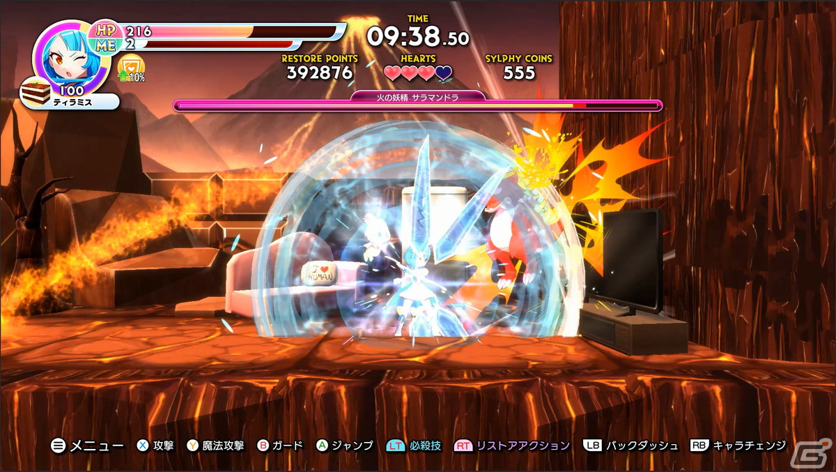 「爆裂！スイーツランド」がSteamで近日配信！魔法少女がコンボを決めて敵をぶっ飛ばす爽快横スクロールACTの画像9