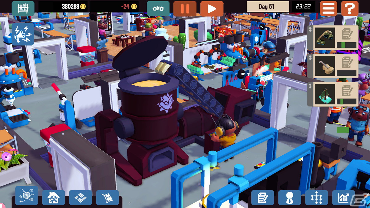 「Little Big Workshop」のiOS/Android版が6月13日に配信！アイデアいっぱいの商品を開発し工場を大きくしようの画像8