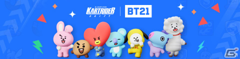 「カートライダー ドリフト」にユニバースター「BT21」のキャラクターが登場！新たなコースやモードを追加したシーズン2も開幕の画像2