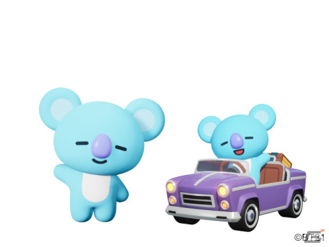 「カートライダー ドリフト」にユニバースター「BT21」のキャラクターが登場！新たなコースやモードを追加したシーズン2も開幕の画像3