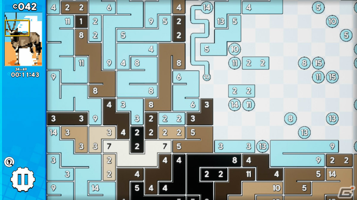 「ピクセルライン2：イン・トゥ・パズルバース」スペシャルパズルを収録した体験版が配信！追加パック「植物相と動物相」も登場の画像6