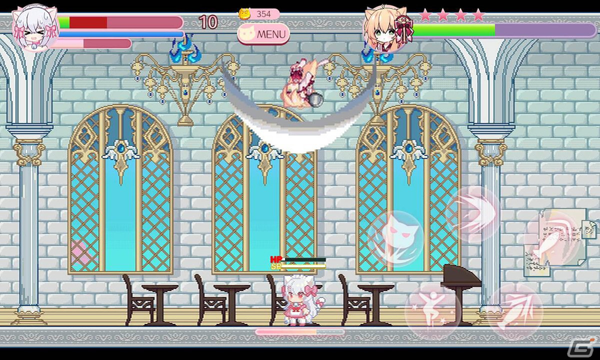 かわいい猫娘がバトルを繰り広げるメトロイドヴァニア「にゃるる