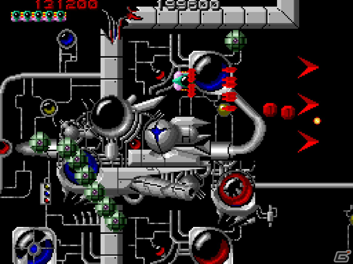 四方八方から現れる敵を倒していくSTG「アーケードアーカイブス アークエリア」がSwitchで5月18日に配信！の画像3
