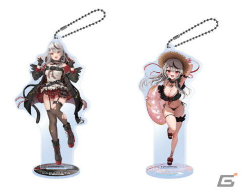 「カプとれ」沙花叉クロヱさんとのコラボアイテムが登場！描きおろしイラストによるアクリルスタンドキーホルダーなどを展開の画像3