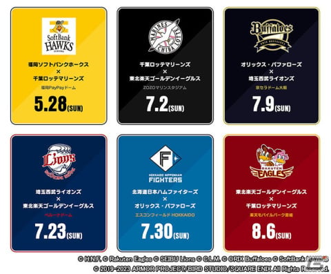 「ドラゴンクエストウォーク」でパ・リーグ6球団コラボ2023が5月25日より開催！試合当日のホームラン数と合計得点に応じてふくびき補助券がもらえるの画像2