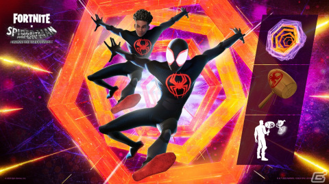 「フォートナイト」にスパイダーバースよりウェブシューターやマイルス・モラレスなどが登場!の画像2