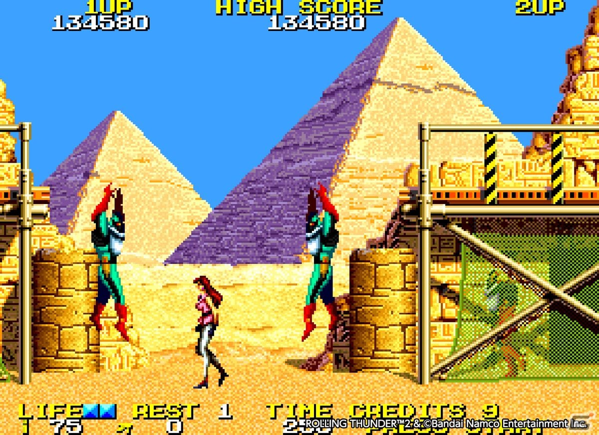 1990年にナムコから発表されたアクションゲームがPS4/Switchに登場！「アーケードアーカイブス ローリングサンダー2」が5月25日に配信決定の画像5