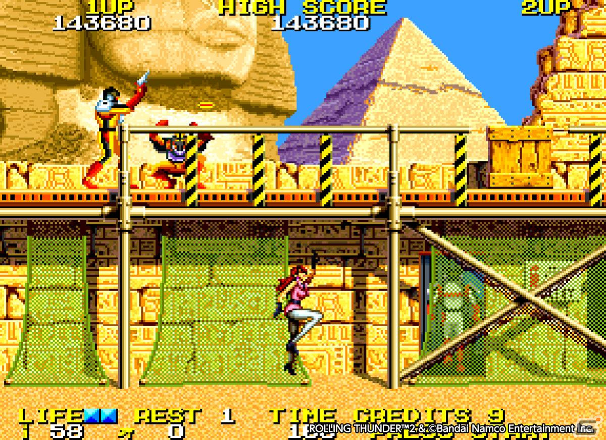 1990年にナムコから発表されたアクションゲームがPS4/Switchに登場！「アーケードアーカイブス ローリングサンダー2」が5月25日に配信決定の画像6