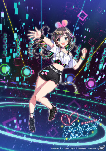「Kizuna AI - Touch the Beat!」PS4/Switch/Steam版が発売！着せ替えコスチュームのDLC2種も配信の画像1