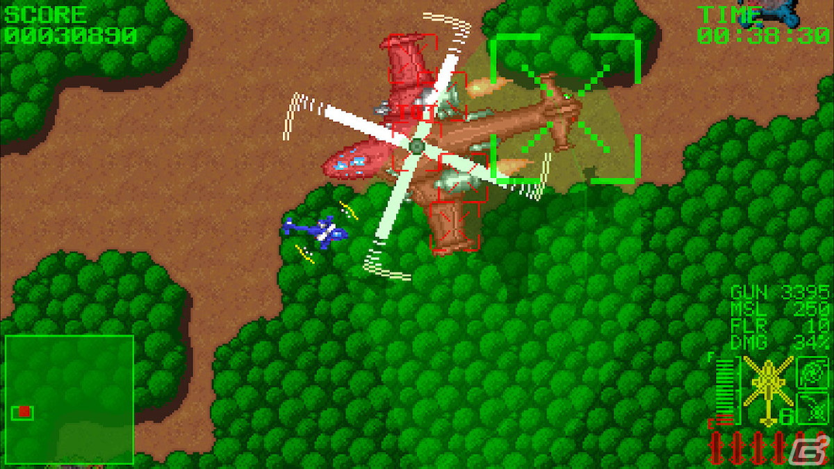 80年代を彷彿とさせる全方位スクロールのツインスティックSTG「GyroGunner」がSwitchで6月1日より配信決定！の画像6