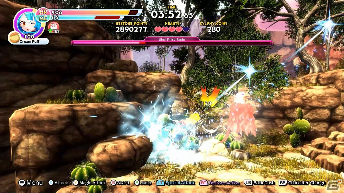魔法少女がコンボで敵をボコボコにする爽快アクションゲーム「爆裂！スイーツランド」が配信開始！の画像7