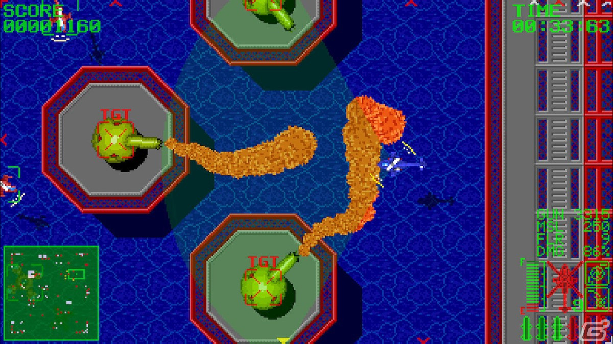 ツインスティックSTG「GyroGunner」がSwitch向けに配信開始！バルカン砲やミサイルなどを駆使し敵拠点を制圧しようの画像4