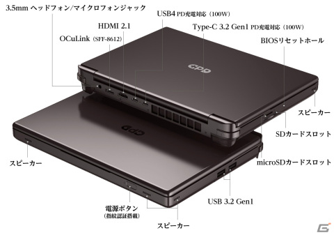 AMD Ryzen 7 7840Uを搭載した10.1インチポータブルゲーミングPC「GPD WIN Max 2 2023 国内正規版」の予約受付が開始！の画像15