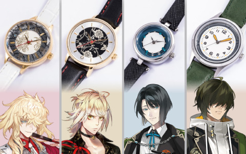 「刀剣乱舞ONLINE」一文字則宗、南泉一文字、松井江、桑名江をイメージした腕時計の予約受付が開始！