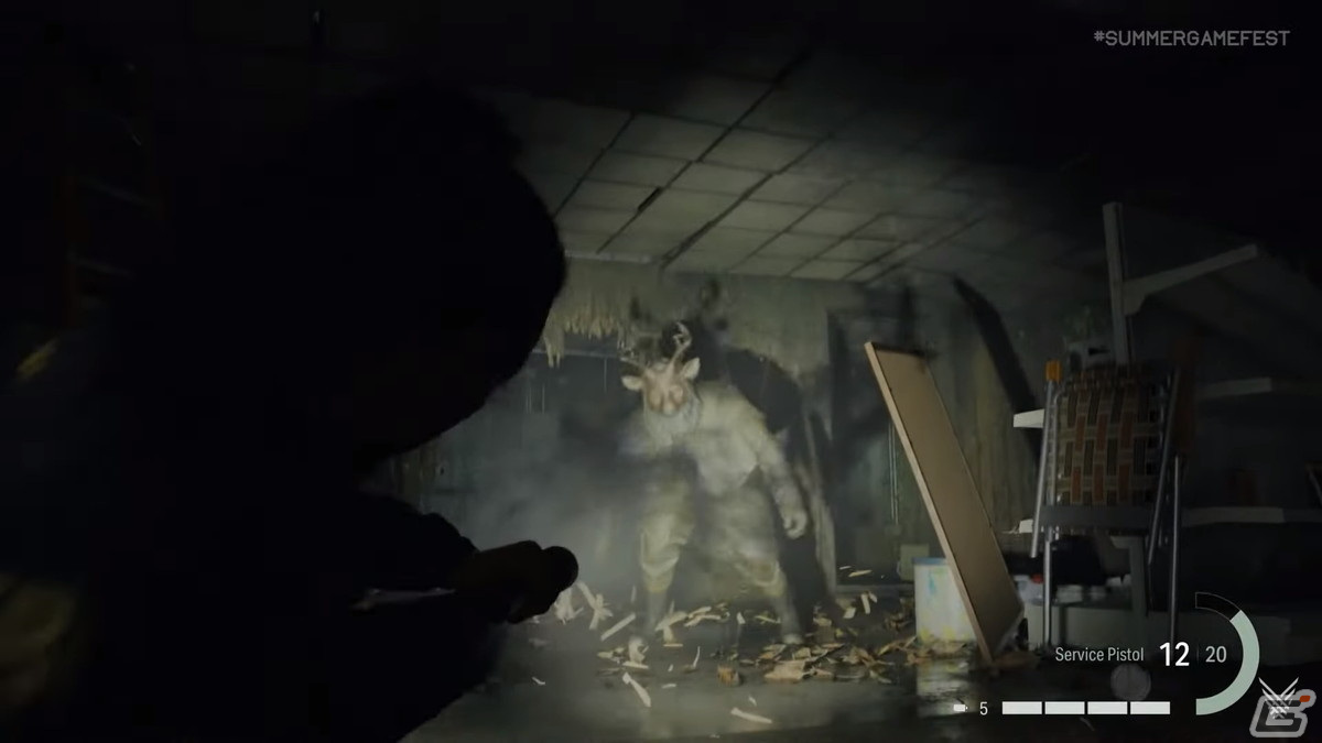 10月17日発売の「Alan Wake 2」もう1人の主人公サーガ・アンダーソンが鹿頭の敵と遭遇するゲームプレイ映像が公開！の画像3
