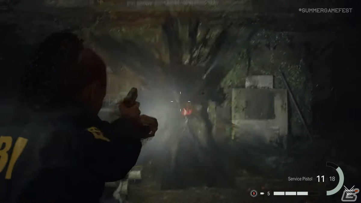 10月17日発売の「Alan Wake 2」もう1人の主人公サーガ・アンダーソンが鹿頭の敵と遭遇するゲームプレイ映像が公開！の画像5