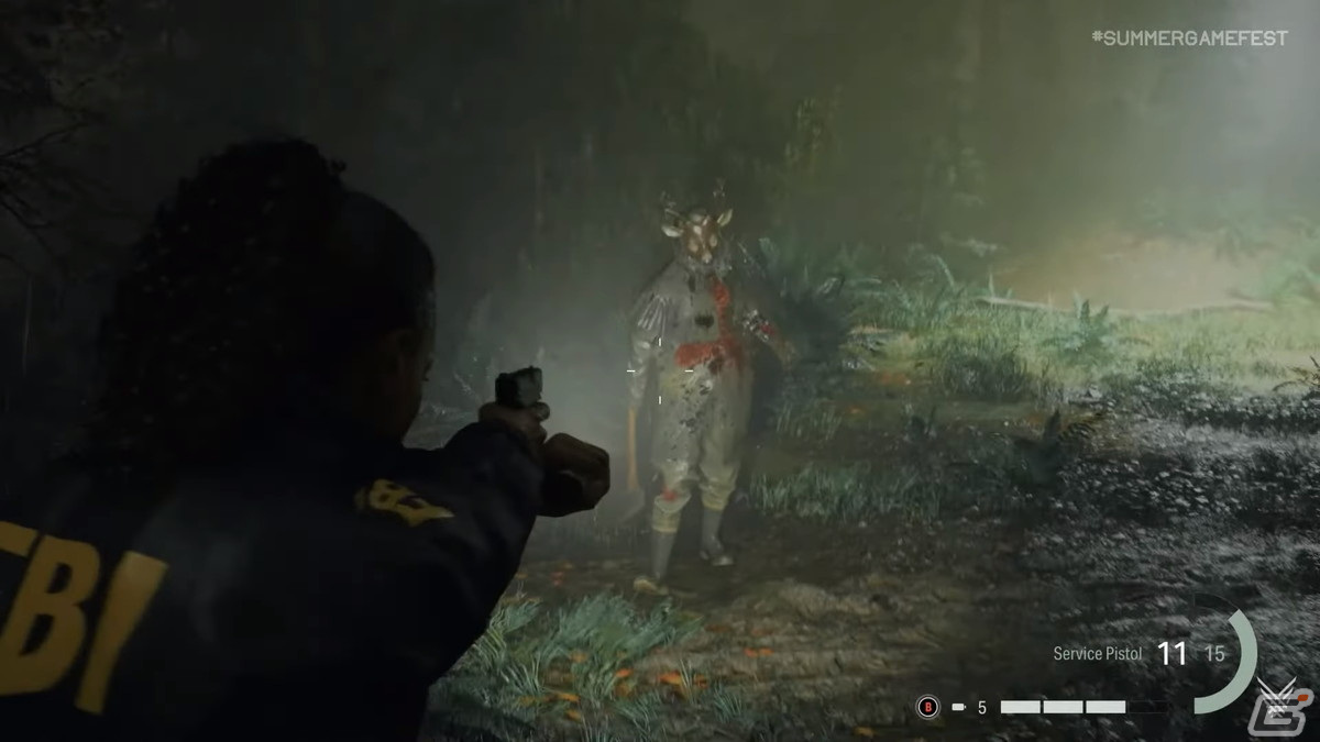 10月17日発売の「Alan Wake 2」もう1人の主人公サーガ・アンダーソンが鹿頭の敵と遭遇するゲームプレイ映像が公開！の画像6