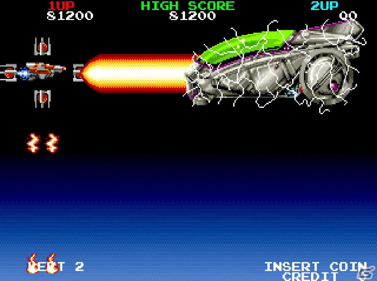 「アーケードアーカイブス メガブラスト」が6月15日に配信！宇宙戦闘機を操り地球の女性たちを救出するSTGの画像2