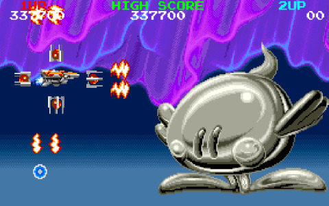 「アーケードアーカイブス メガブラスト」が6月15日に配信！宇宙戦闘機を操り地球の女性たちを救出するSTG