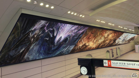 「FFXVI」召喚獣同士の激突を絵画で描いた「召喚獣合戦 勃発」広告が渋谷や梅田に登場！の画像2