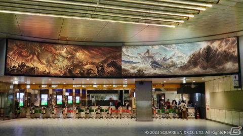 「FFXVI」召喚獣同士の激突を絵画で描いた「召喚獣合戦 勃発」広告が渋谷や梅田に登場！の画像3