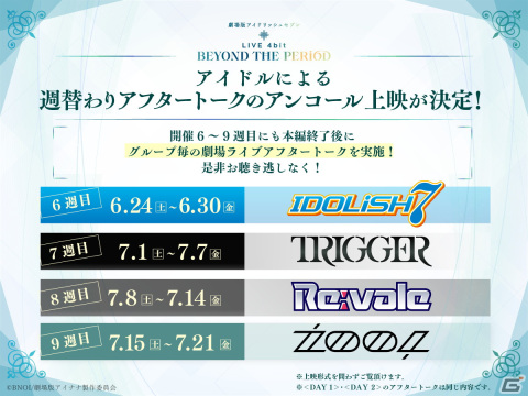 「劇場版アイドリッシュセブン LIVE 4bit BEYOND THE PERiOD」第6弾入場者プレゼントが劇場ライブを切り取ったメモリアルフィルムに決定！の画像3